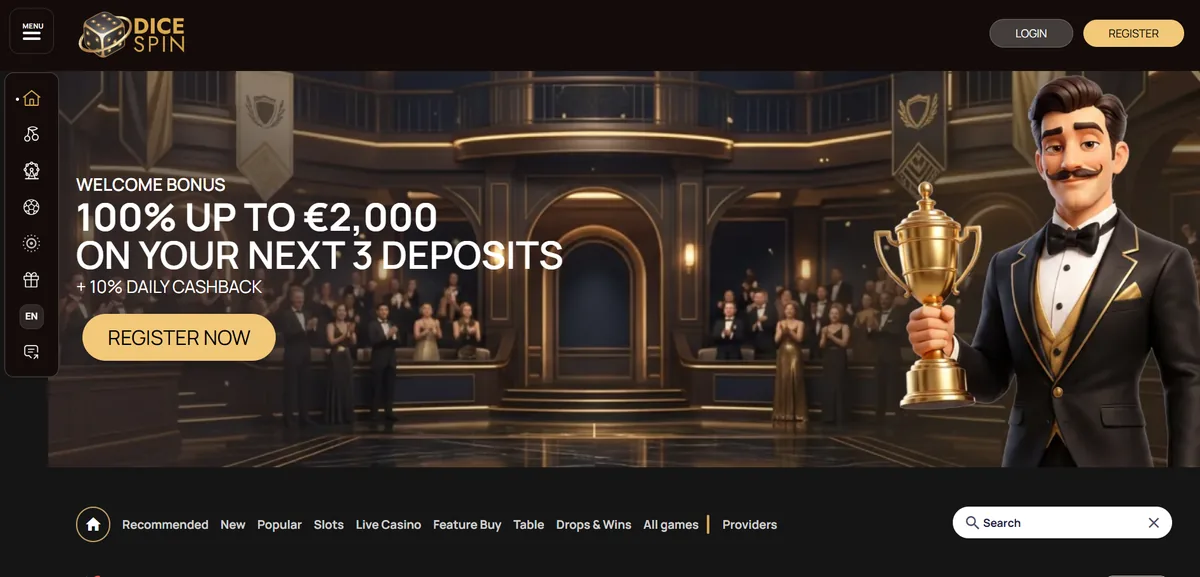 DiceSpin - homepage